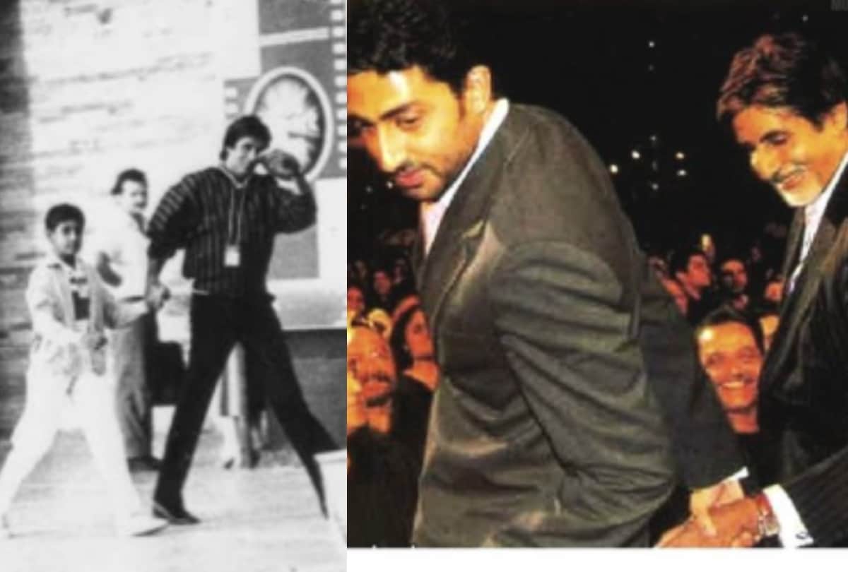mitabh Bachchan wishes son Abhishek Bachchan with 'then & now' birthday post; says, He leads me now