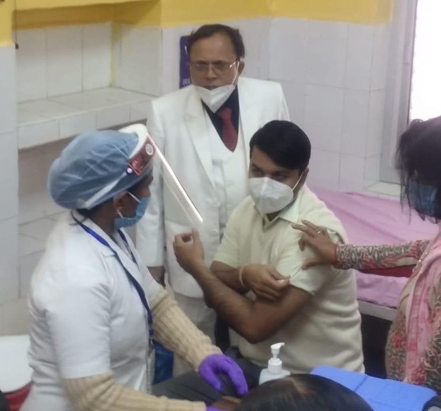 Officers and personnel get vaccinated with DM