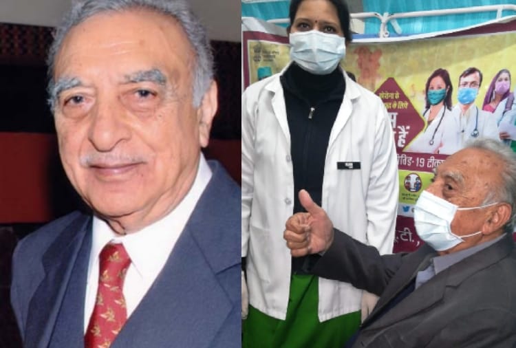 Chandigarh : Former Director of PGI became the oldest person to get corona vaccine