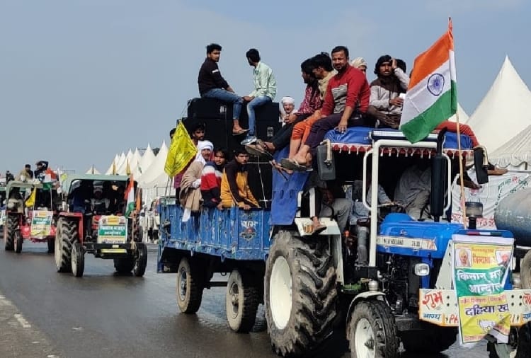 Farmer protest :  Participation of villages started increasing 