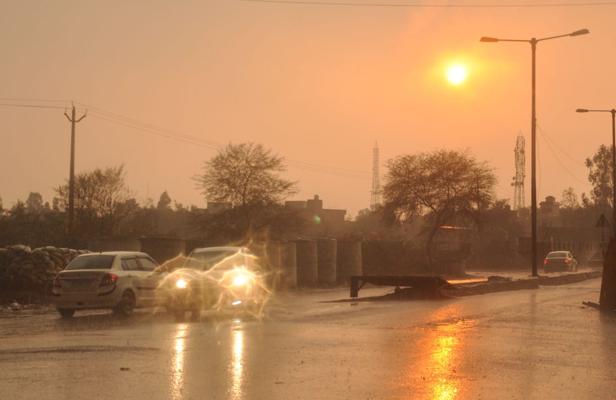 Strong winds, rain and hail increased cold