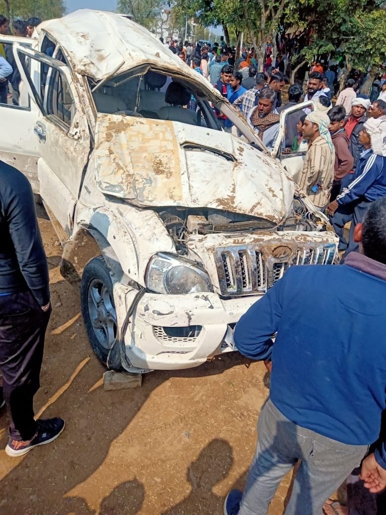 Hathras: Scorpio uncontrolled, three killed, two injured