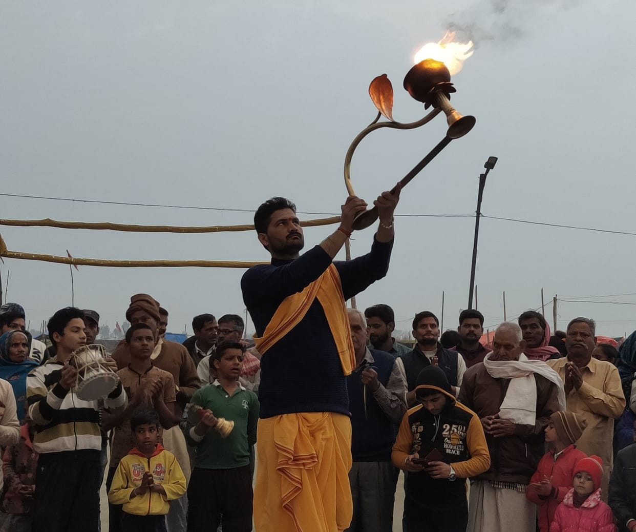 Bhajans echo on the banks of Bhagirathi