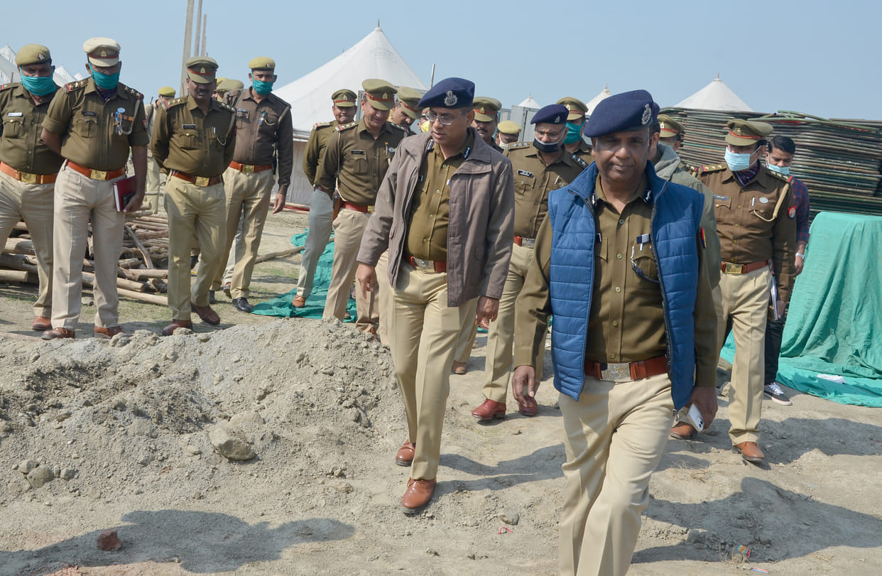 police,inspecion,Kumbh,ADG