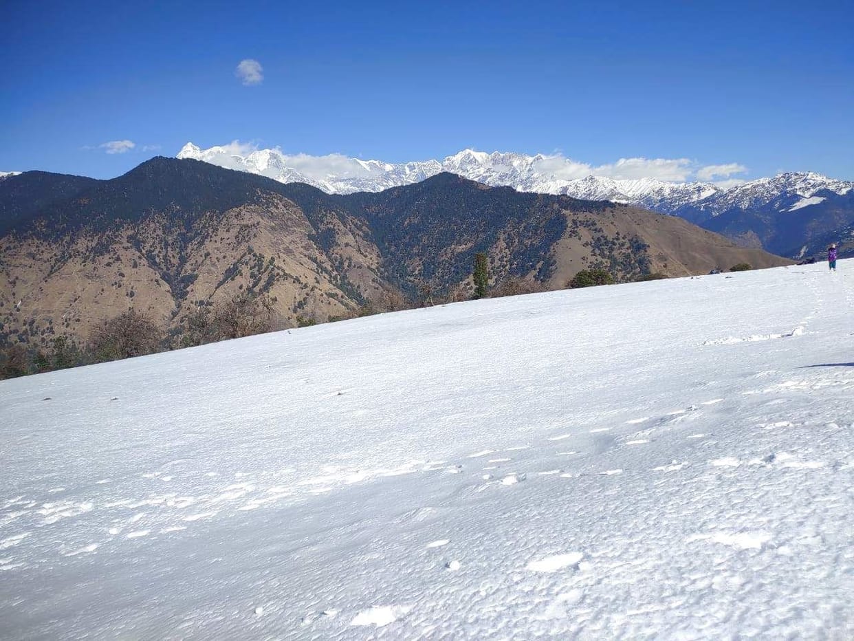 Many villages of Dewal block covered with snow