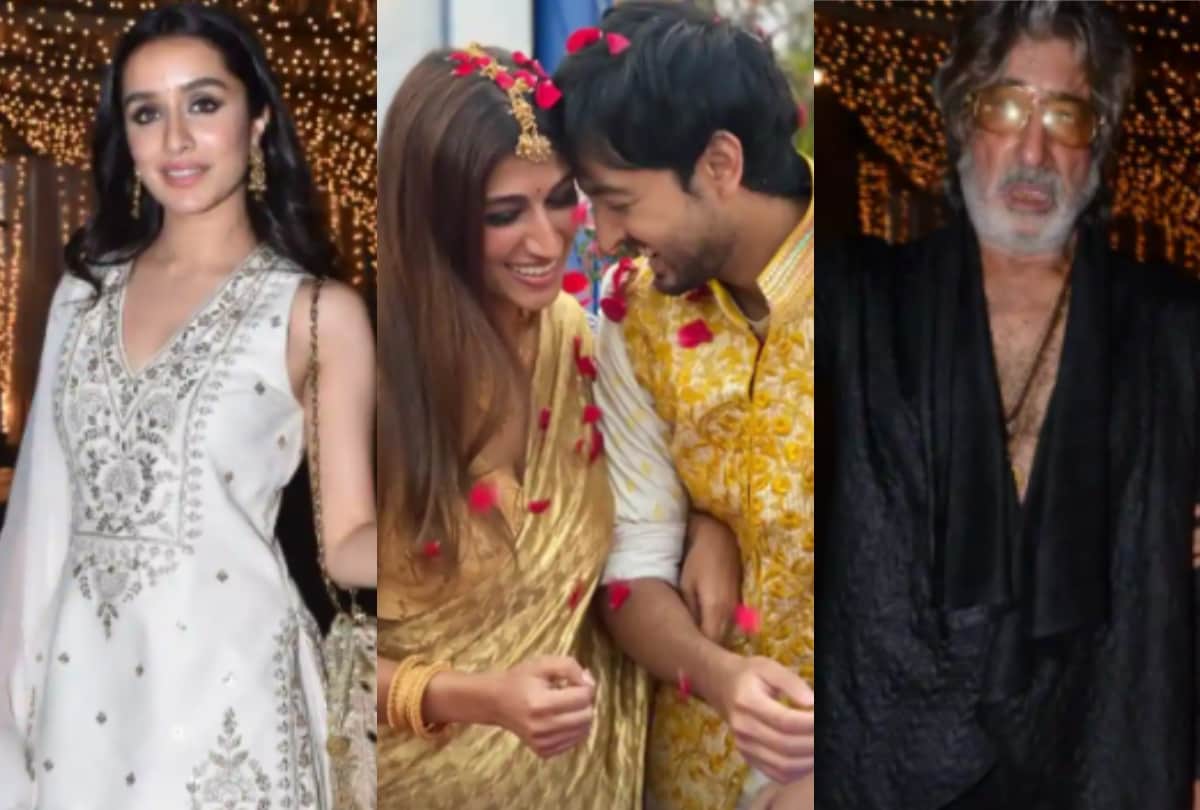 Priyaank Sharma Shaza Morani wedding party Shraddha Kapoor to Shakti kapoor attend here photos