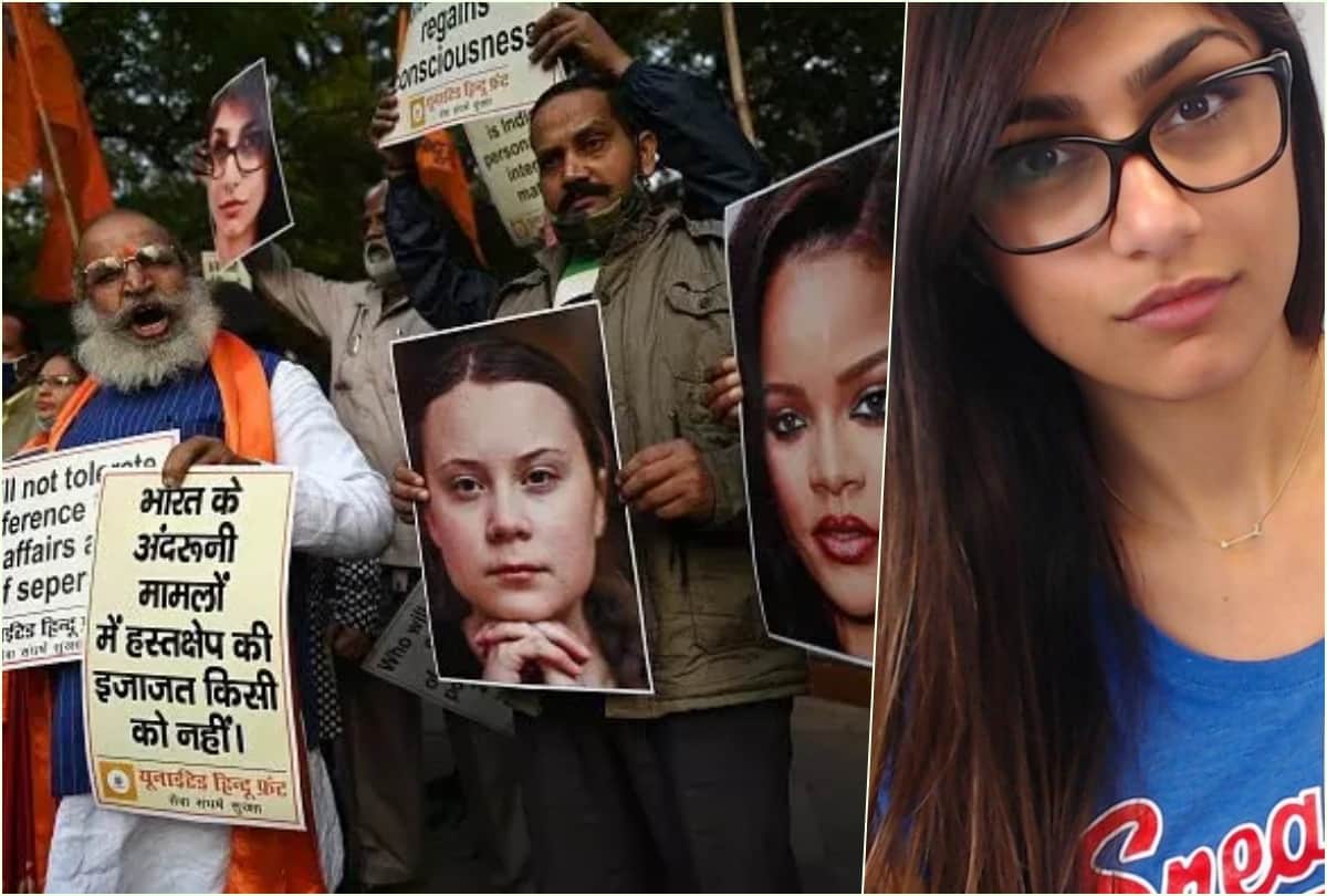 miya khalifa declares she will stand with farmers even after protest organized against her in delhi