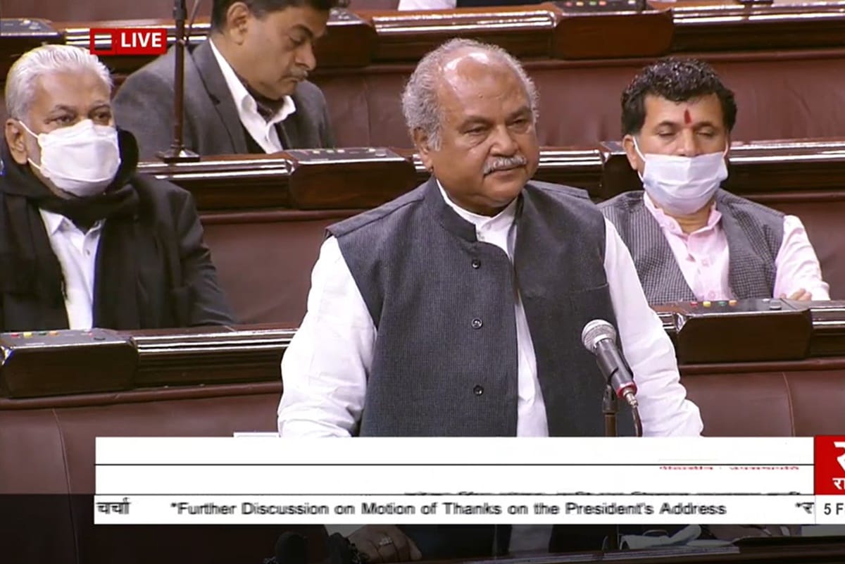 Rajya Sabha : Agriculture Minister Narendra Tomar Slams Deepender Singh Hooda Over Farm Laws Debate