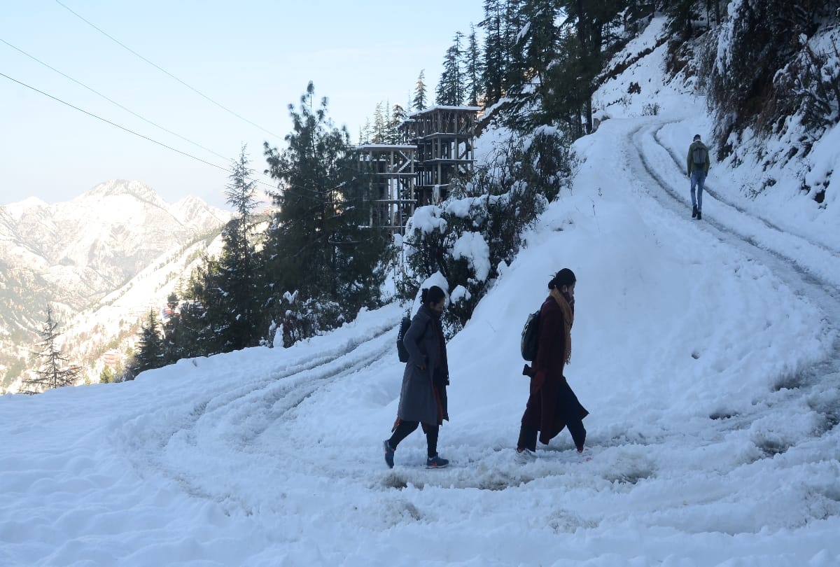 heavy snowfall White curfew affected Normal life of people badly in half of Himachal, 461 roads including three NHs closed, see photos