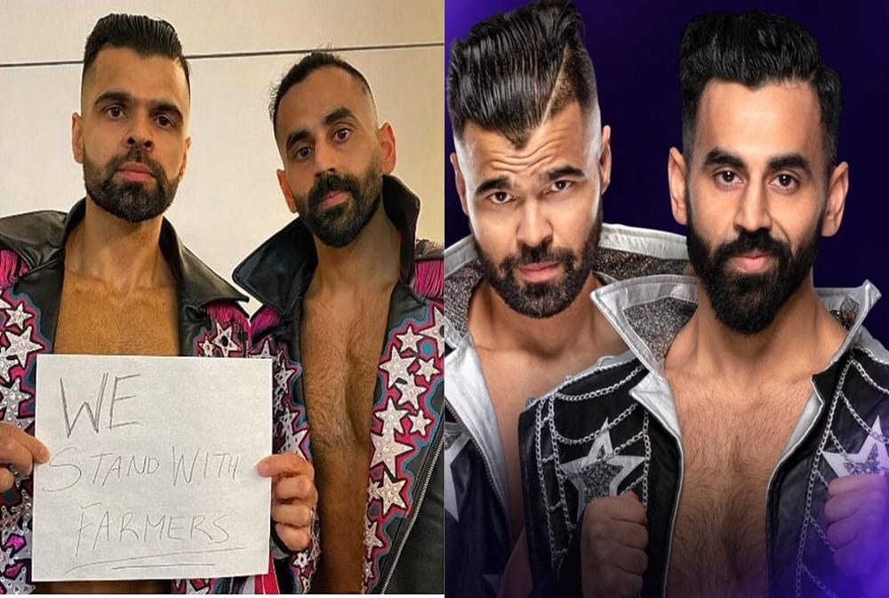 WWE The Singh Brothers lend support to farmers protest, We stand with them 