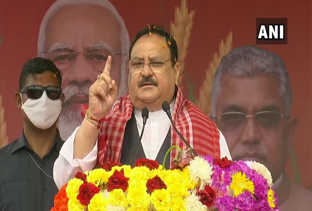 West Bengal Election 2021: JP Nadda who arrived in West Bengal to participate in the roadshow will start the rath yatra today