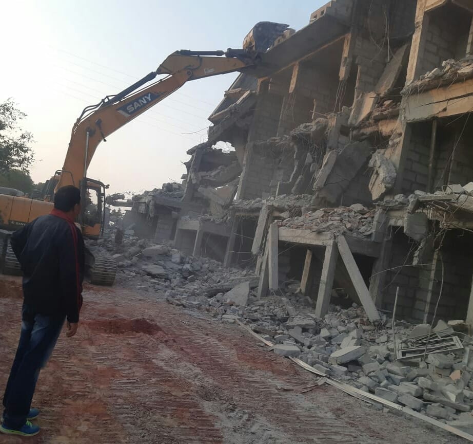 flats were demolished