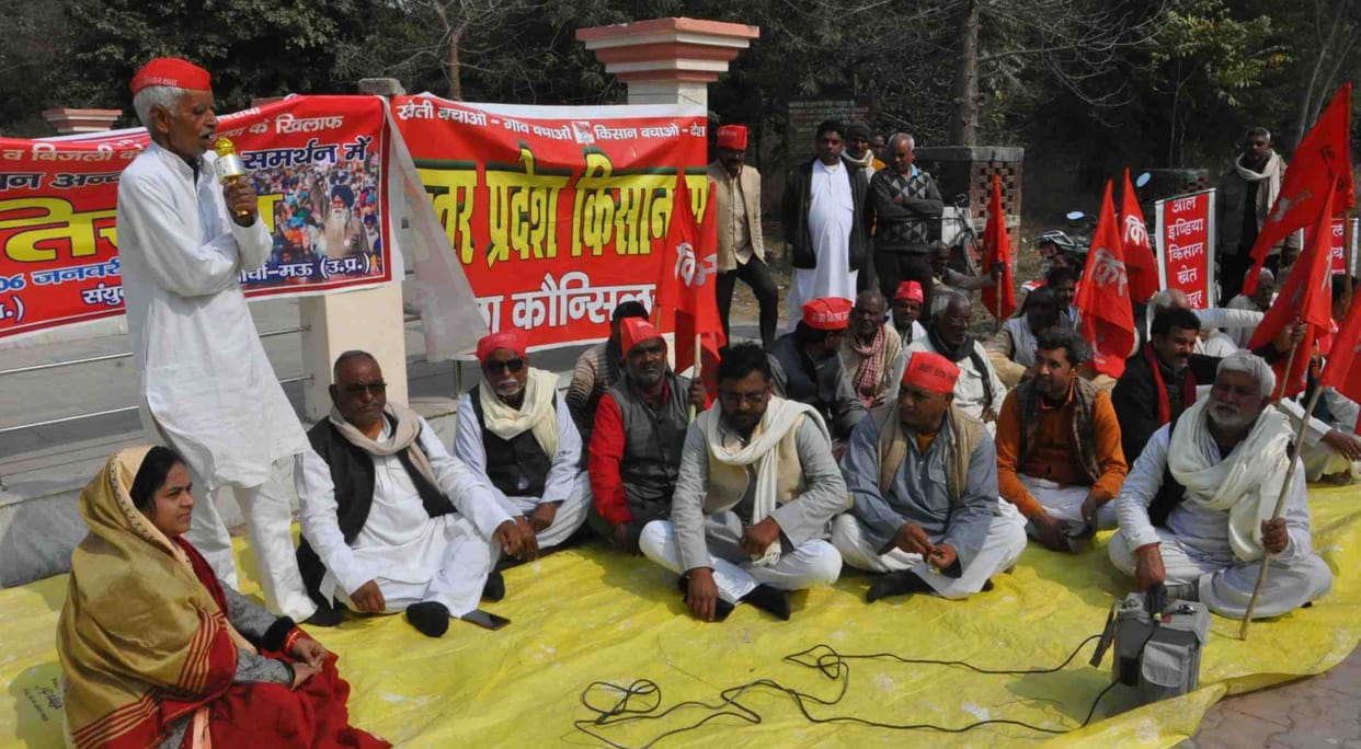 Demonstrated protest against agricultural laws