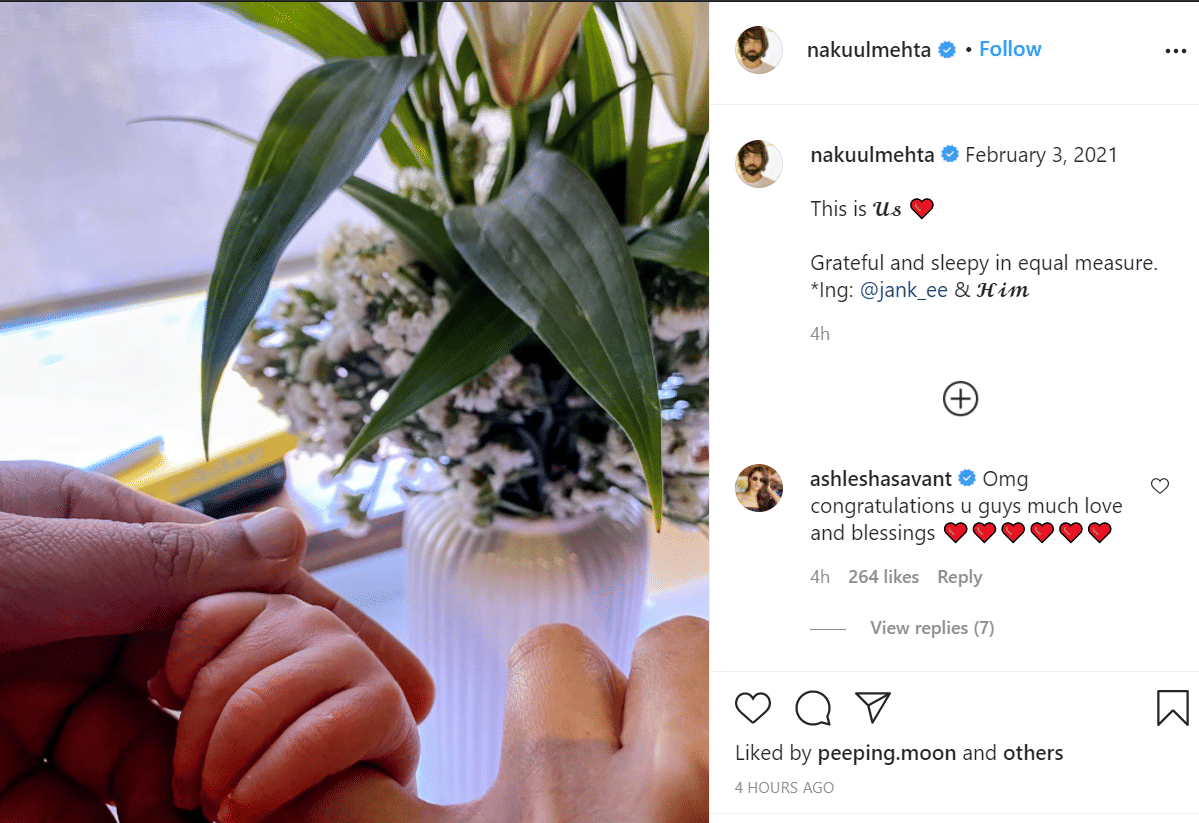 Ishqbaaz Fame Nakuul Mehta And Wife Jankee Blessed With A Baby Boy