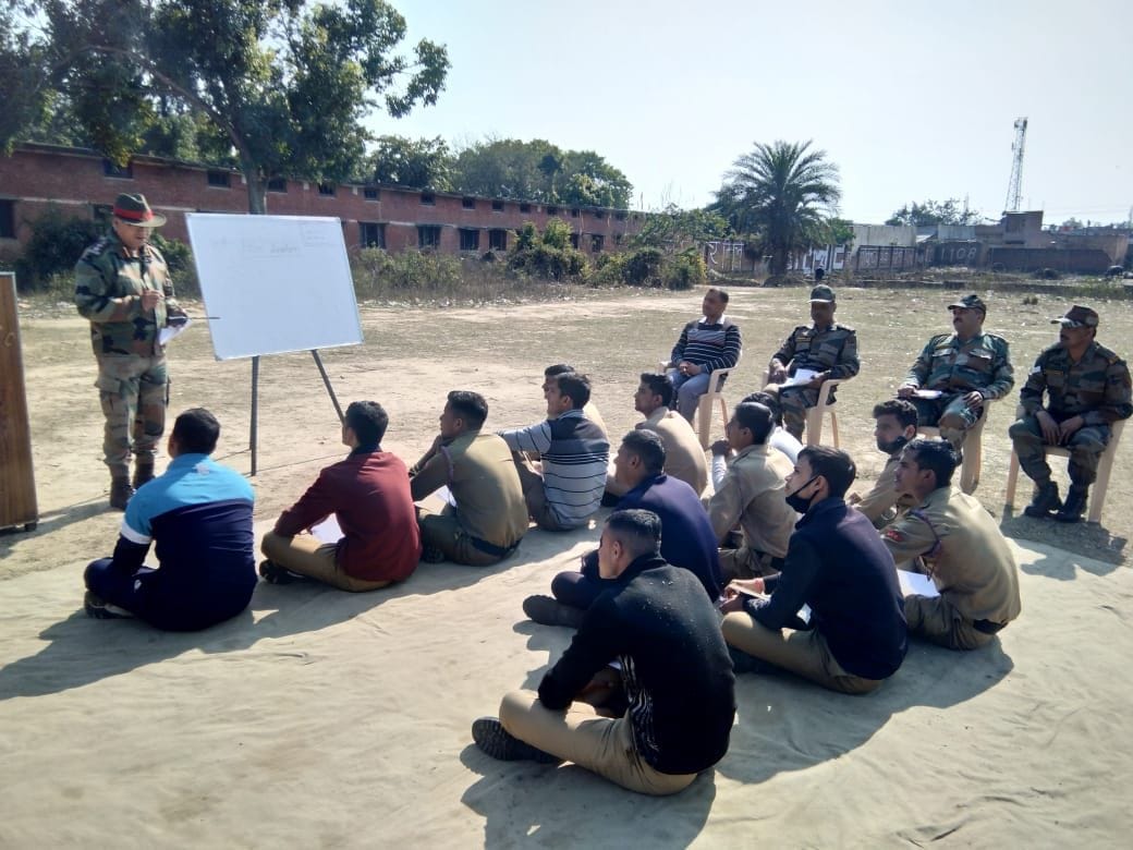 NCC cadets trained in weapon handling