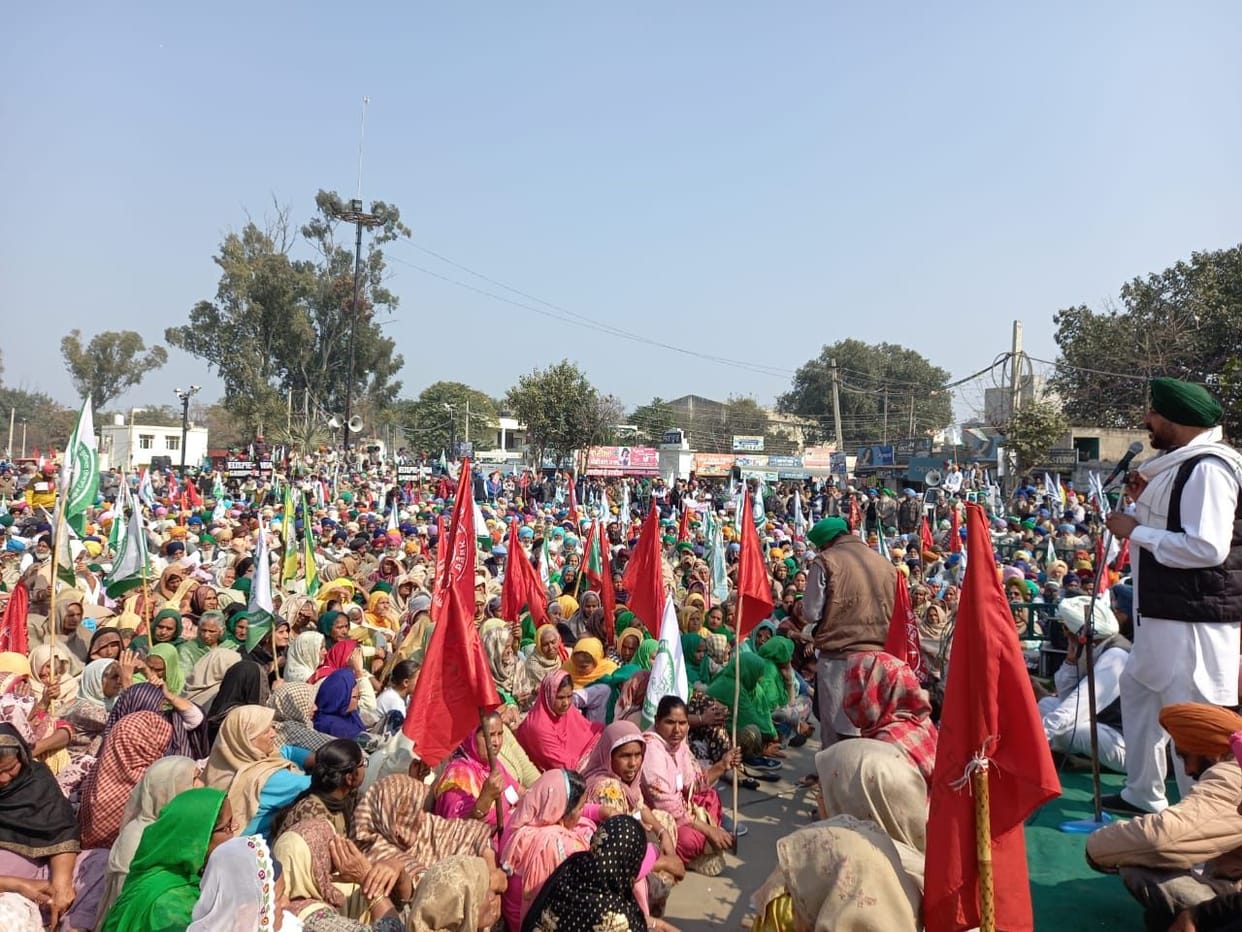 Farmers whipped the central government in Sangrur