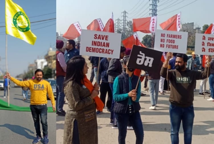 Kisan Andolan : Highway jam in punjab