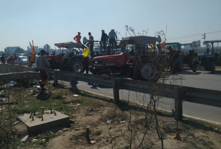 Kisan Andolan : Highway jam in punjab