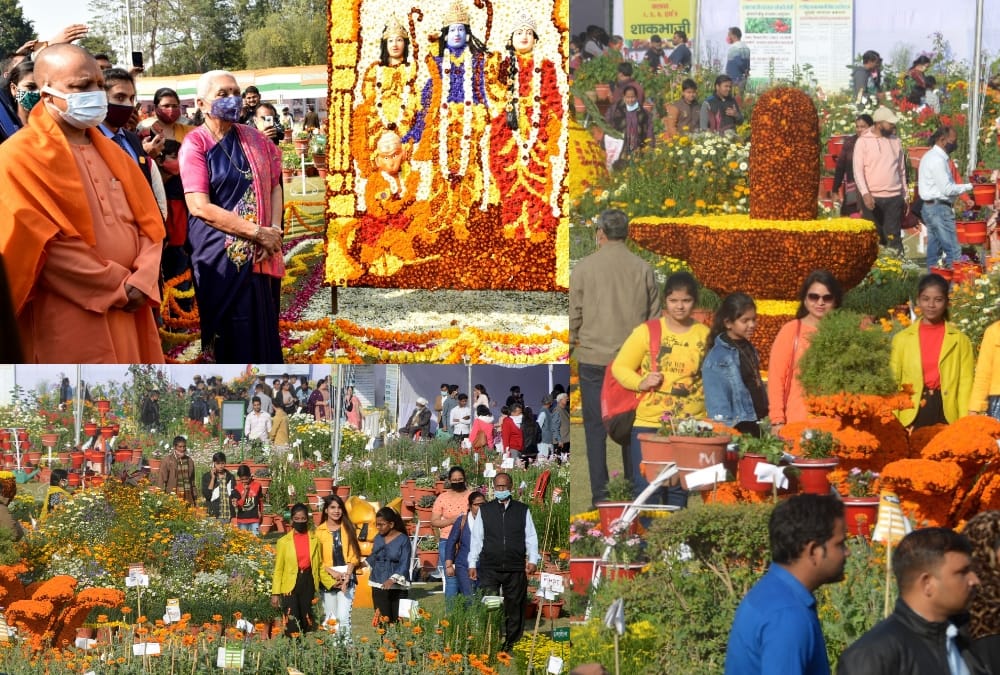 Vegetable exibition in rajbhawan Lucknow.