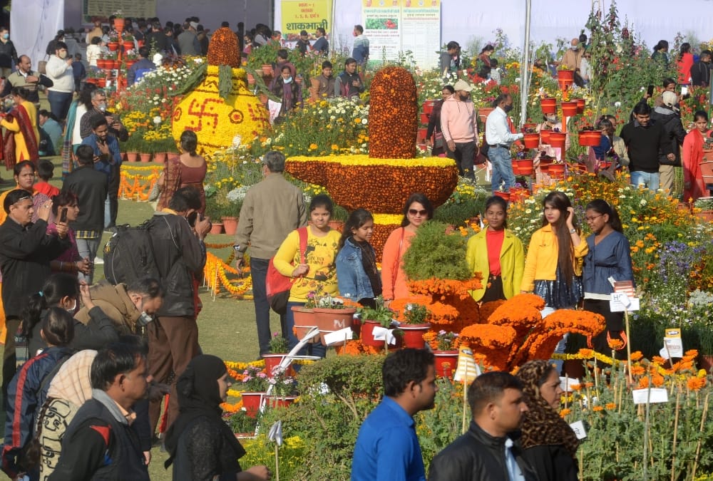 Vegetable exibition in rajbhawan Lucknow.
