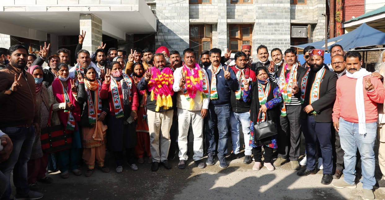 congress candidate yashpal became president in una block