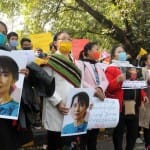Protest in Myanmar