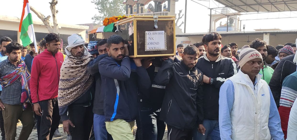 Soldier of Narwana martyred in Jammu and Kashmir, paid last farewell with state honors