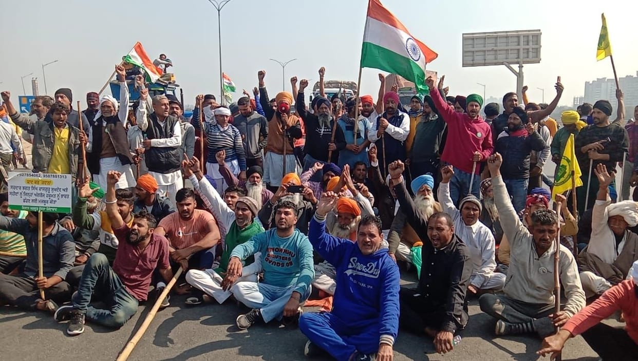 farmers protest, highway jam