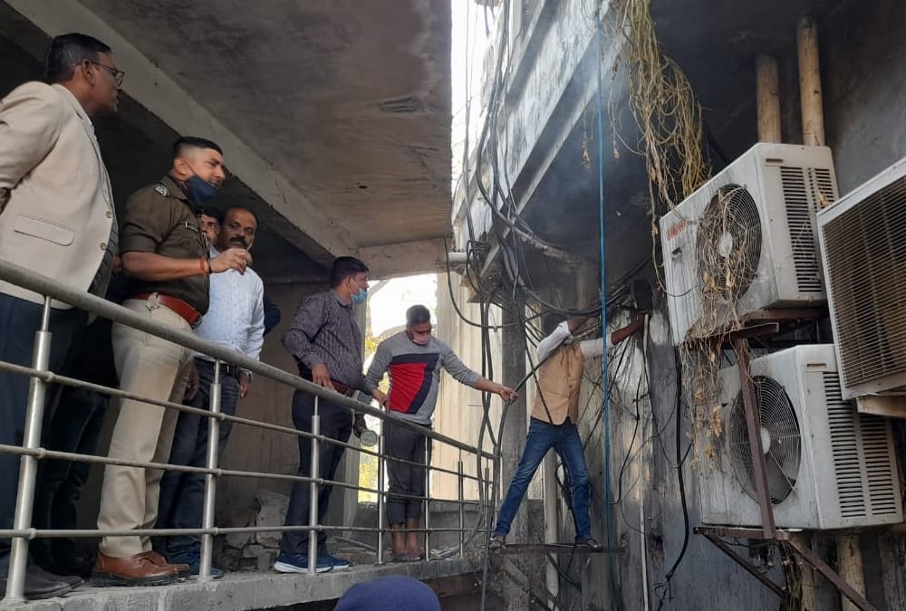 Fire in server room of HDFC bank.
