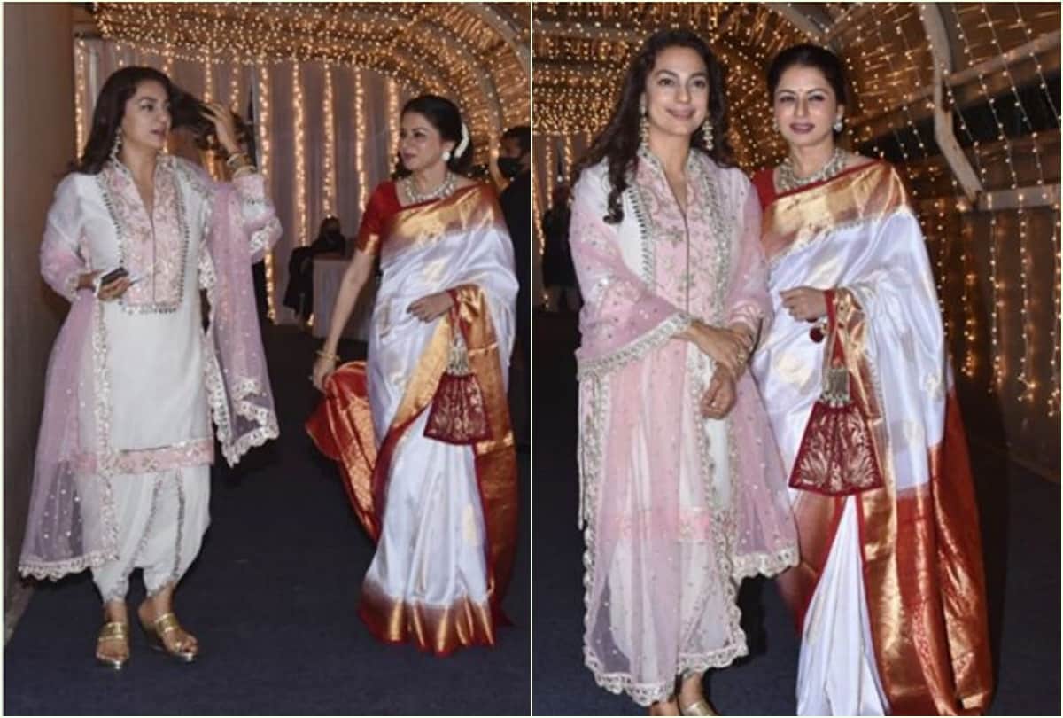 Juhi Chawla shares a happy BFF memory with Bhagyashree with a filmy caption on Instagram