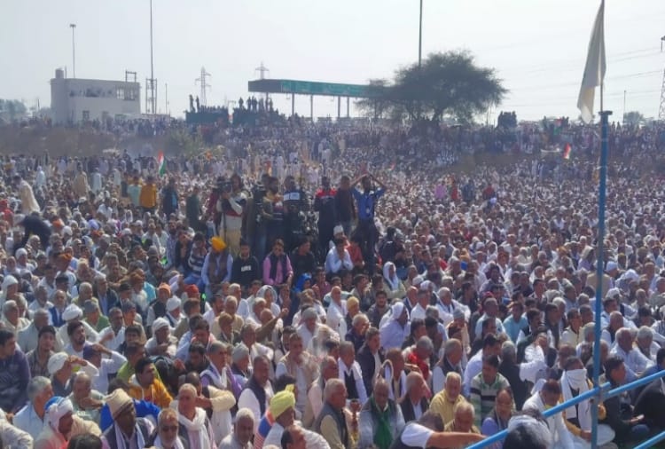 Kisan Andolan News: Rakesh Tikait and others farmer leaders reached Kisan Mahapanchayat in Charkhi Dadri