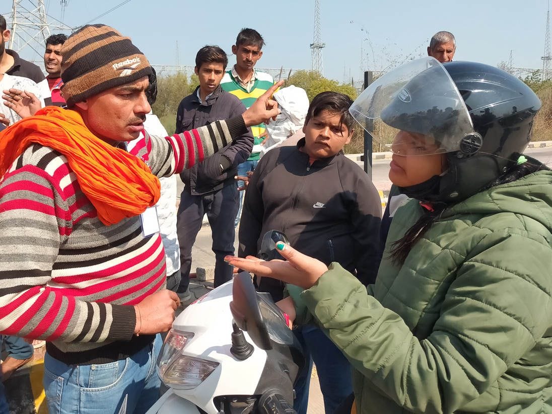 advocate suport farmer protest and argumenet some people