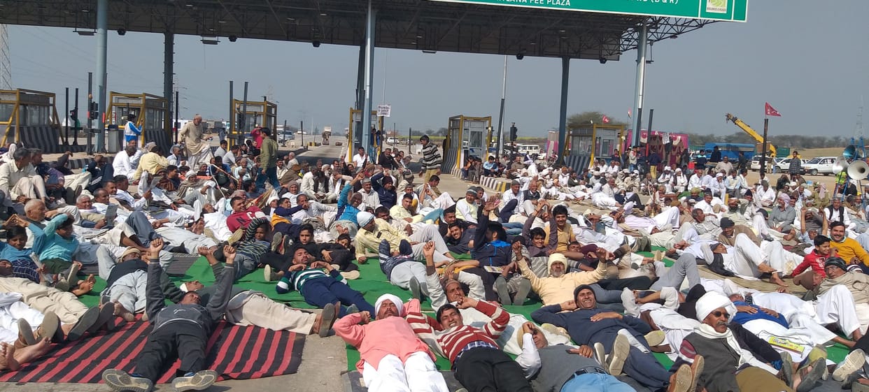 road jaam by farmers, protest, 24 places