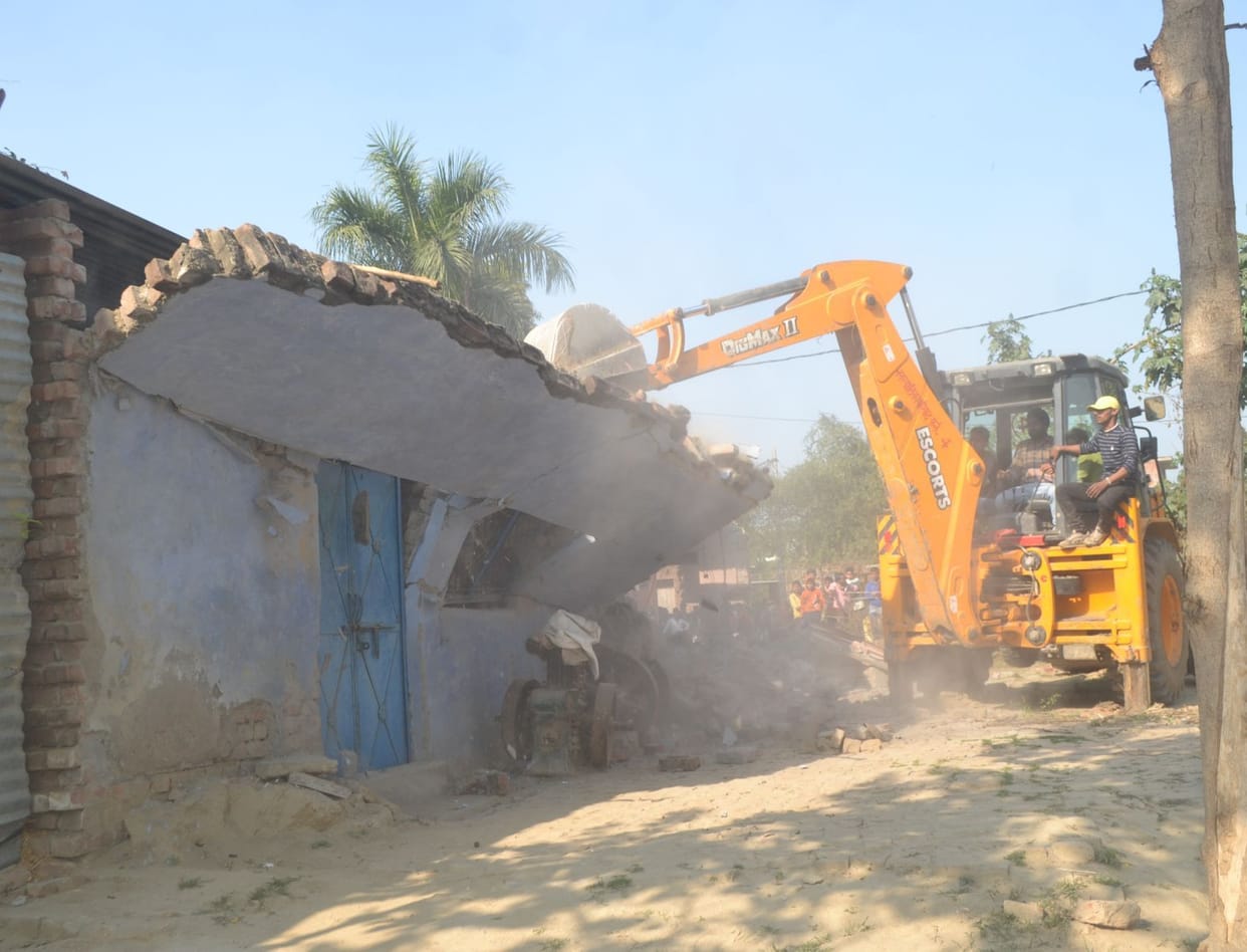 Illegal construction demolished by order of High Court