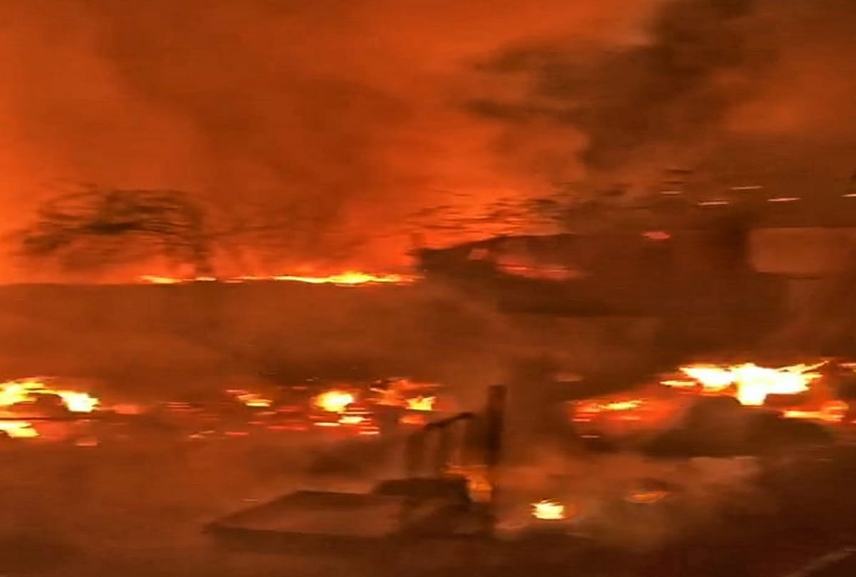 Fierce fire in Delhi Mayapuri factory