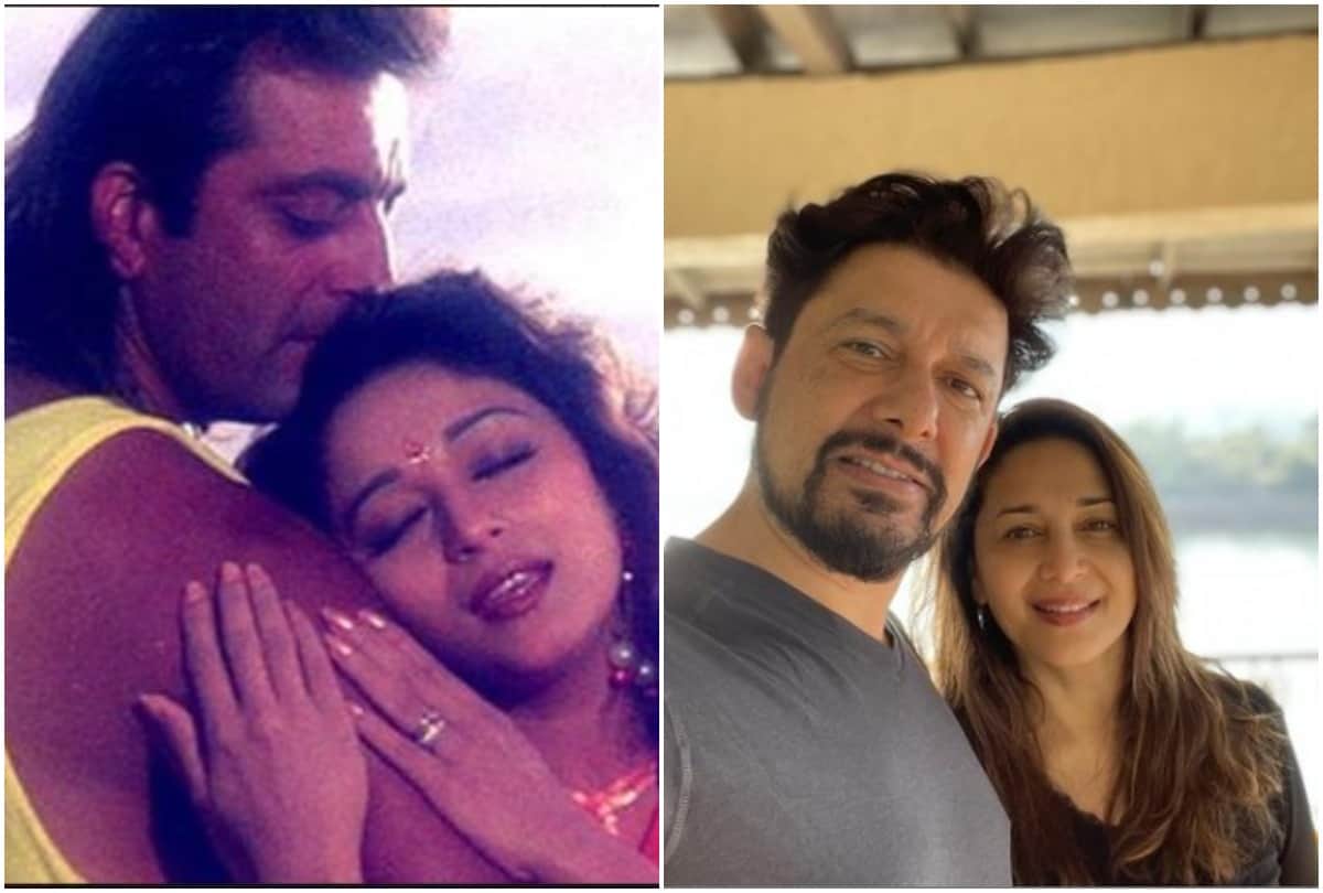 Madhuri Dixit love life affairs with Sanjay Dutt and personal life see pictures with husband Dr Sriram Nene