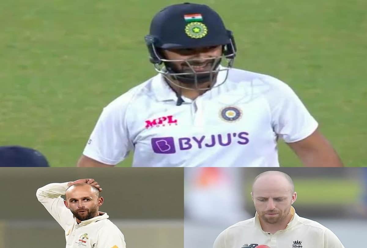 IND vs ENG Rishabh Pant targets Jack leach, Social media remember Nathan Lyon, Shared funny memes