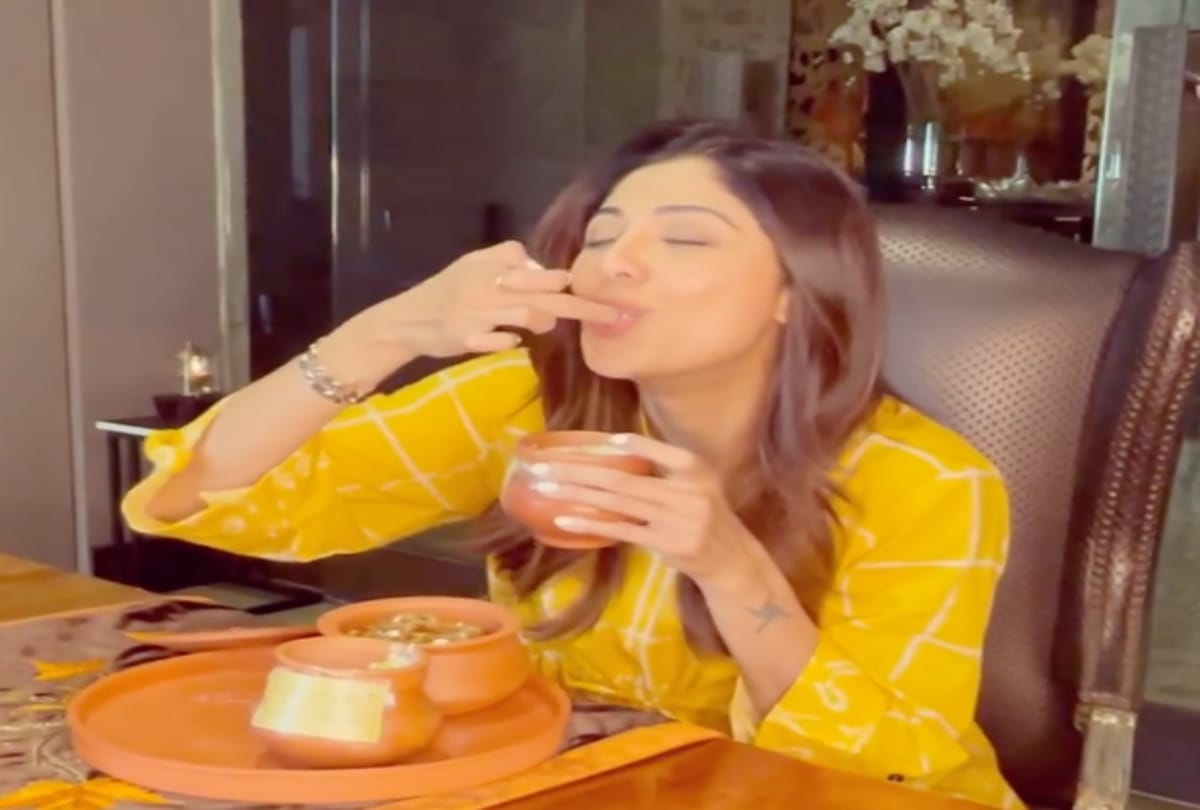 Shilpa Shetty seen enjoying Jalebi-Rabri in Viral video