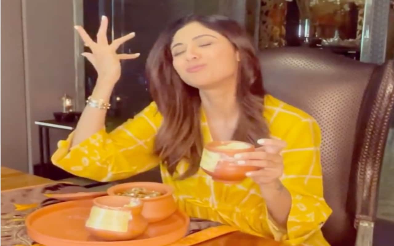 Shilpa Shetty seen enjoying Jalebi-Rabri in Viral video