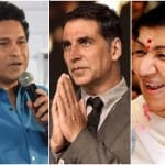 लता मंगेशकर-सचिन तेंदुलकर-अक्षय कुमार (फाइल फोटो)