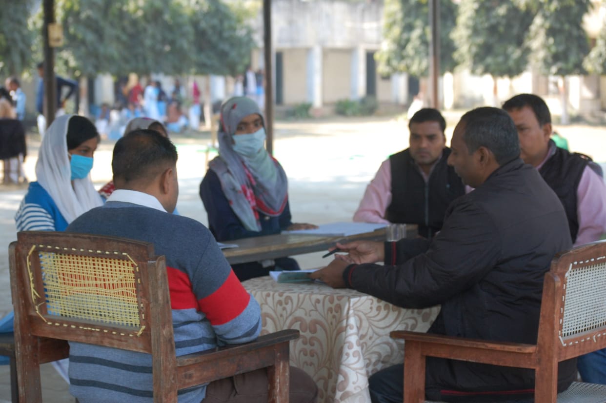 Thirteen candidates left the practical examination