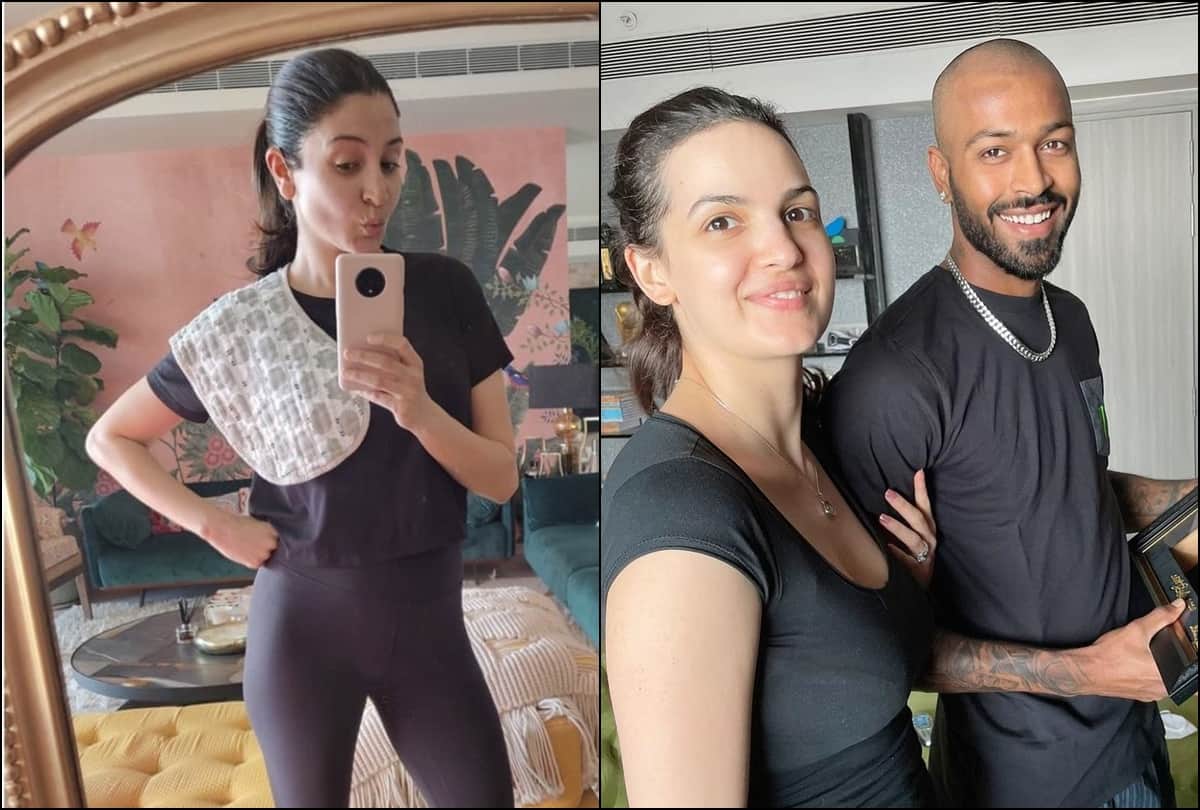 Anushka Sharma shared a selfie with funny caption on burp clothes, Hardik Pandya shared his experience