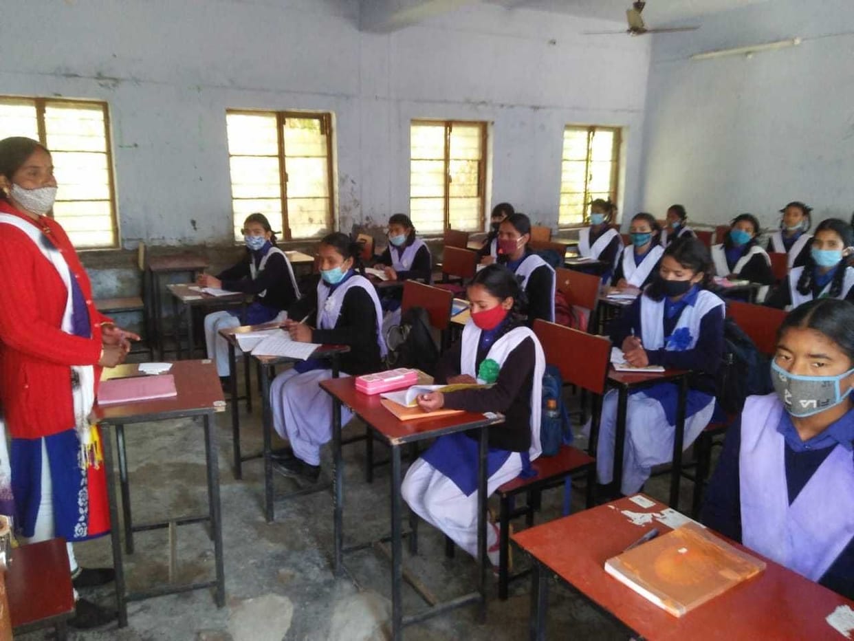 after a long time school reopen in bageshwar