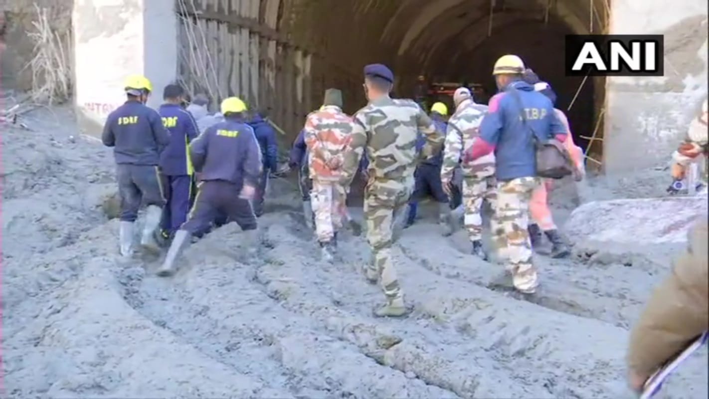Uttarakhand Chamoli News: glacier burst in joshimath of chamoli district second day rescue photos