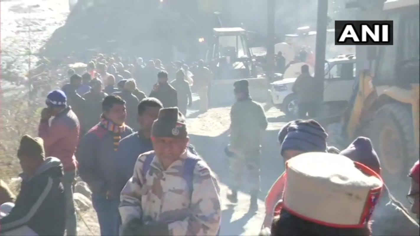 Uttarakhand Chamoli Glacier Burst News: People reached tapovan to search missing family members
