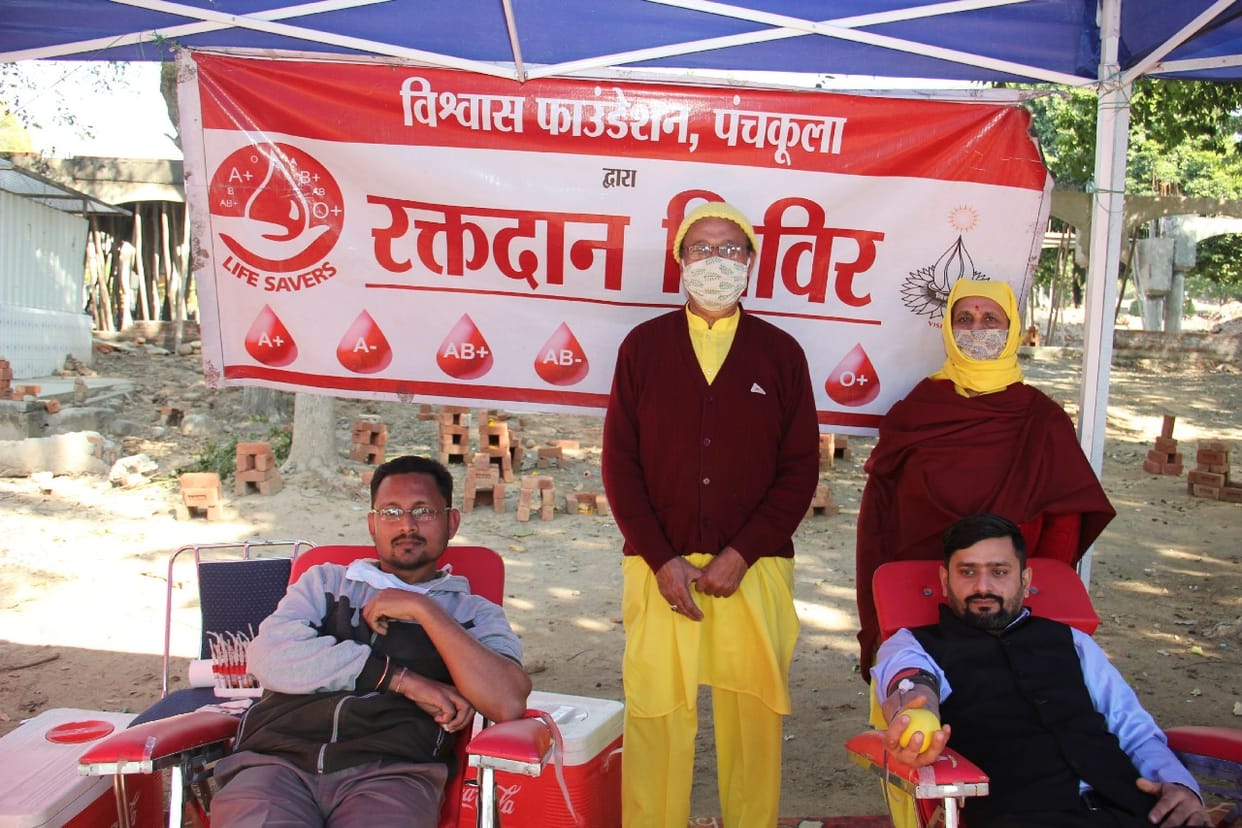 66 devotees earned merit by donating blood in the camp