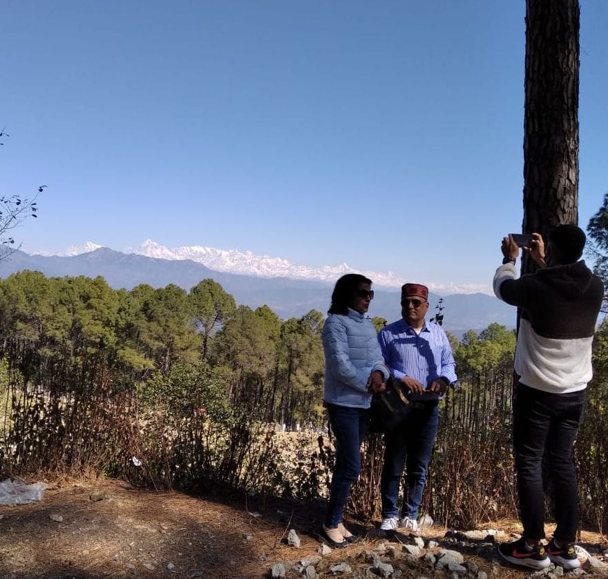 Himalayan View From Ranikhet