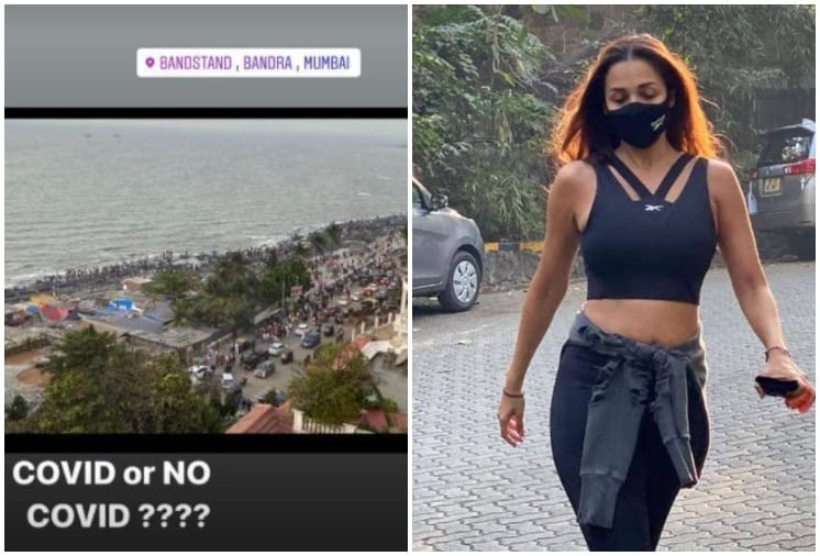Malaika Arora Unhappy Over Crowd At Bandstand Amid Pandemic; Asks, 'COVID Or No COVID'