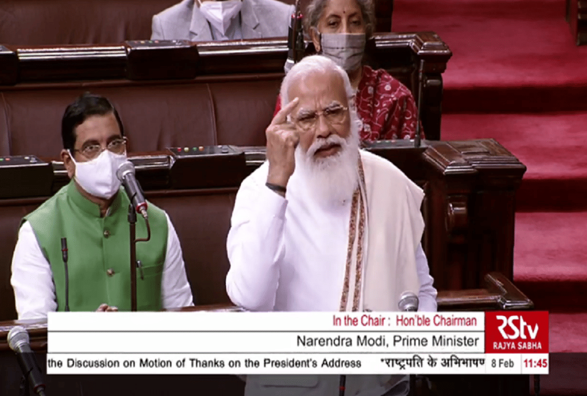 prime minster narendra modi in rajya sabha saying be aware from so called activist and new version of fdi