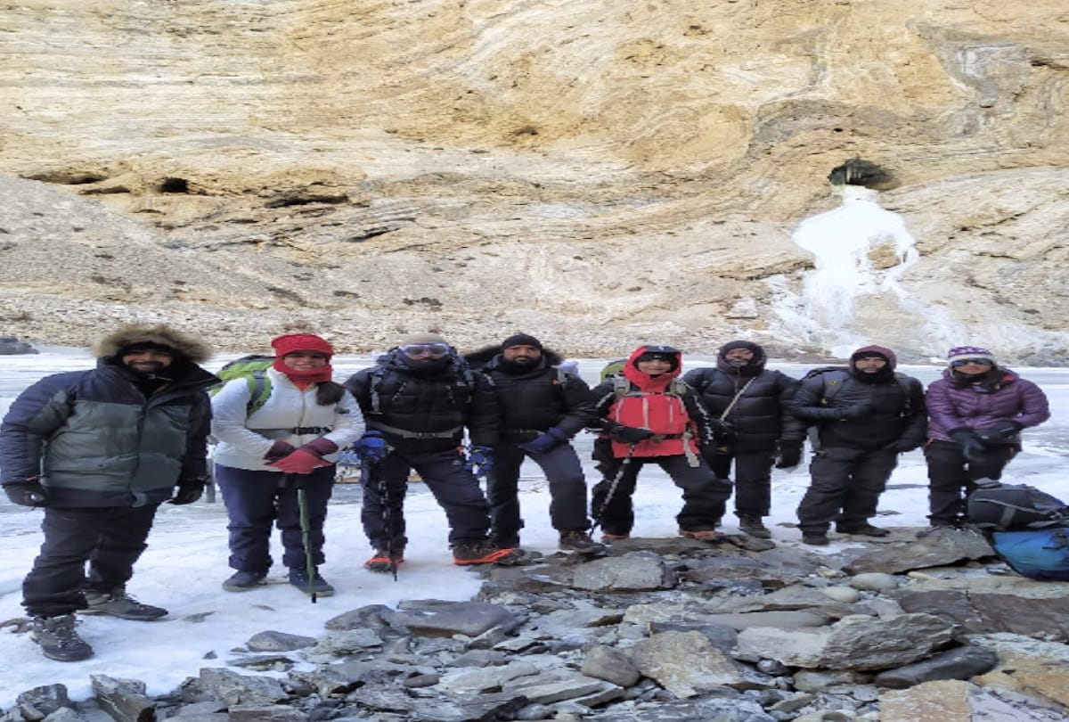 Squadron leader Manoj Rana crossed chadar track in minus 30 degrees
